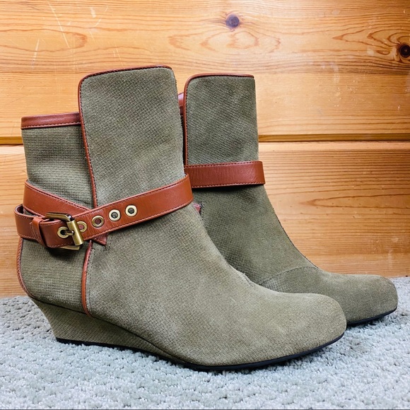 Rockport Shoes - Alika Adidas wedge heel bootie suede rockport shoe